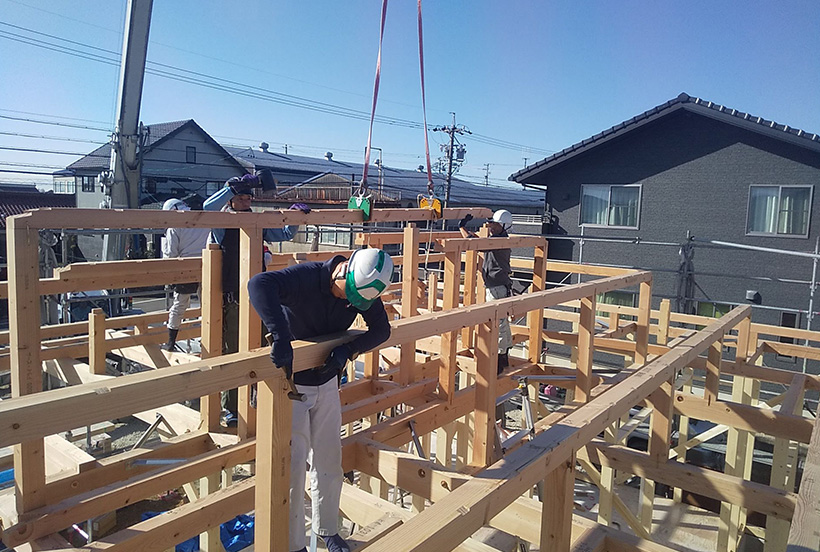 自社施工による品質管理