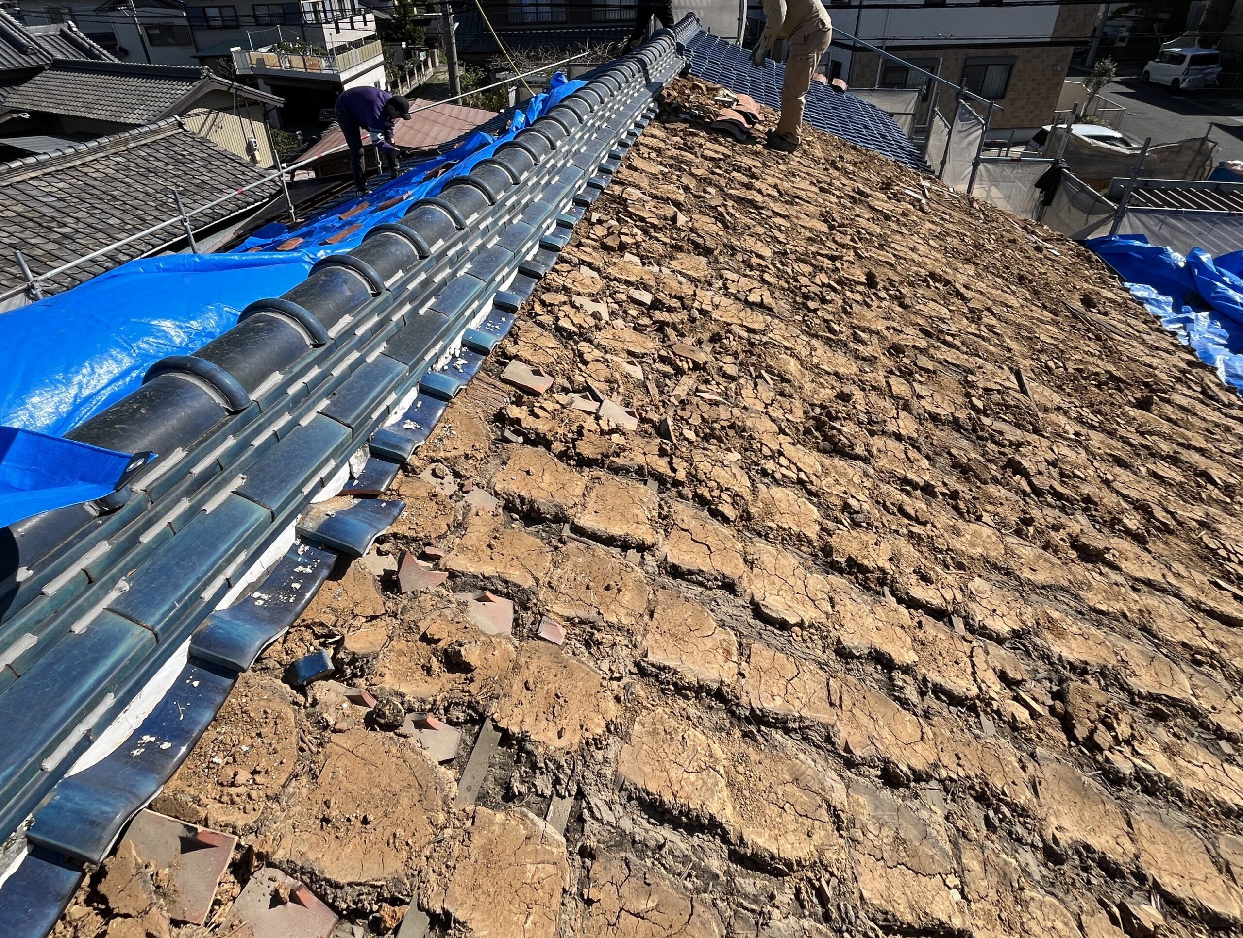 地震に不利な重たい屋根を軽くする屋根葺き替え工事